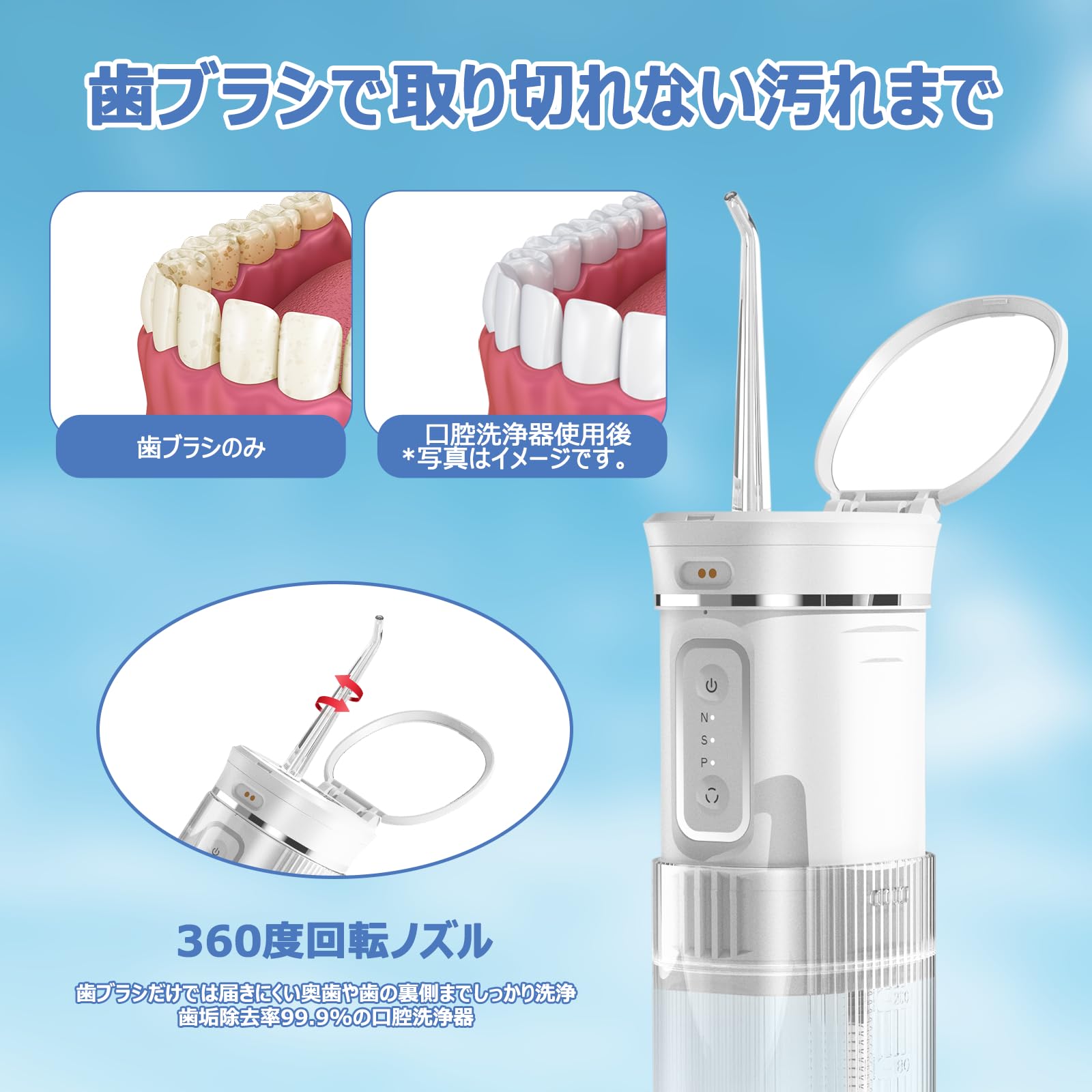 Amazon.co.jp: CkeyiN ジェットウォッシャー 口腔洗浄器 5本替えノズル